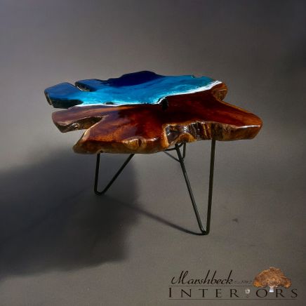 Teak & Ocean Art Coffee Table